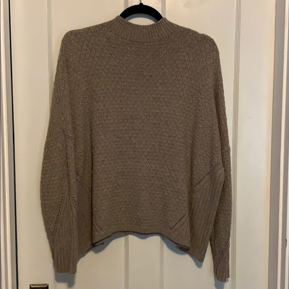 Mock turtle neck sweater